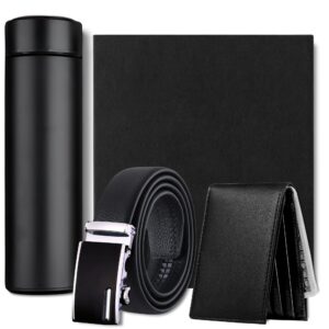 Set cadou pentru bărbați - Termos, curea și portofel premium