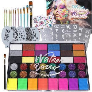 Set professional de pictura pe fata si corp pentru toate varstele